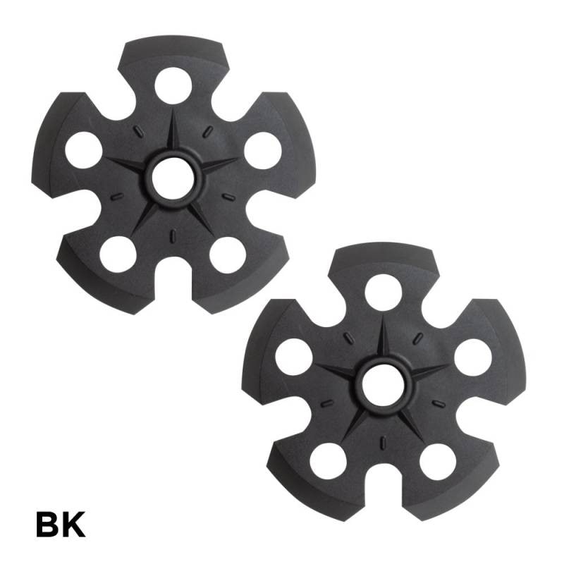 シナノ パウダーリング ペア (2個1組)  PB-F2 90mm ブラック パウダーバスケット【メール便対応】【登山 トレッキングストック トレッキングポール 折りたたみ トレラン 】