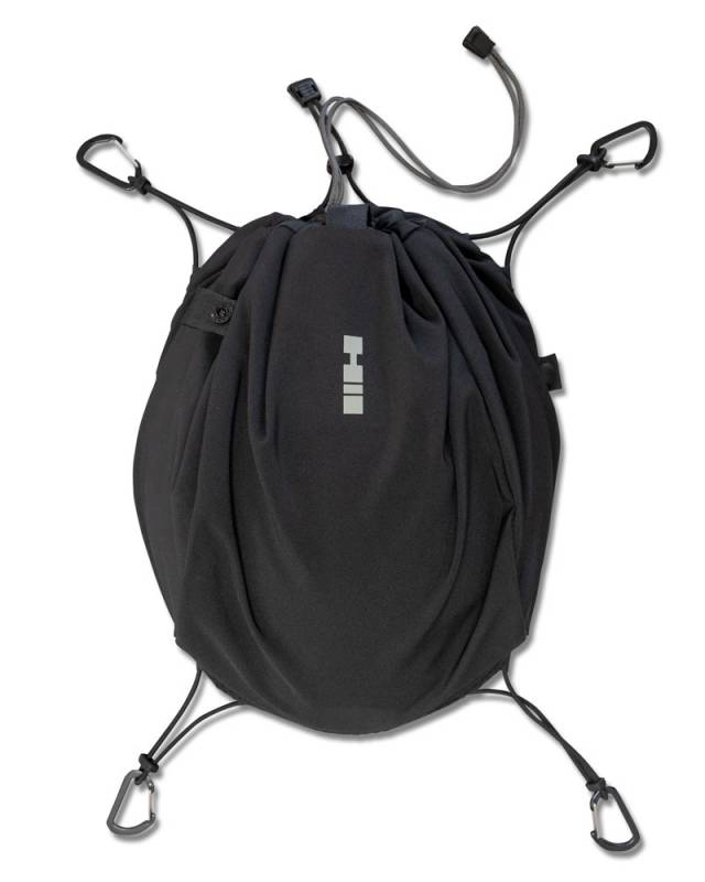 ヘリテイジ  ヘルメットホルダー ブラック バックパックへのヘルメットの固定 ヘルメットケース【メール便対応】| 固定 収納 ヘリテージ ヘルメット ケース ホルダー バックパック リュック リュックサック  クライミング ロッククライミング