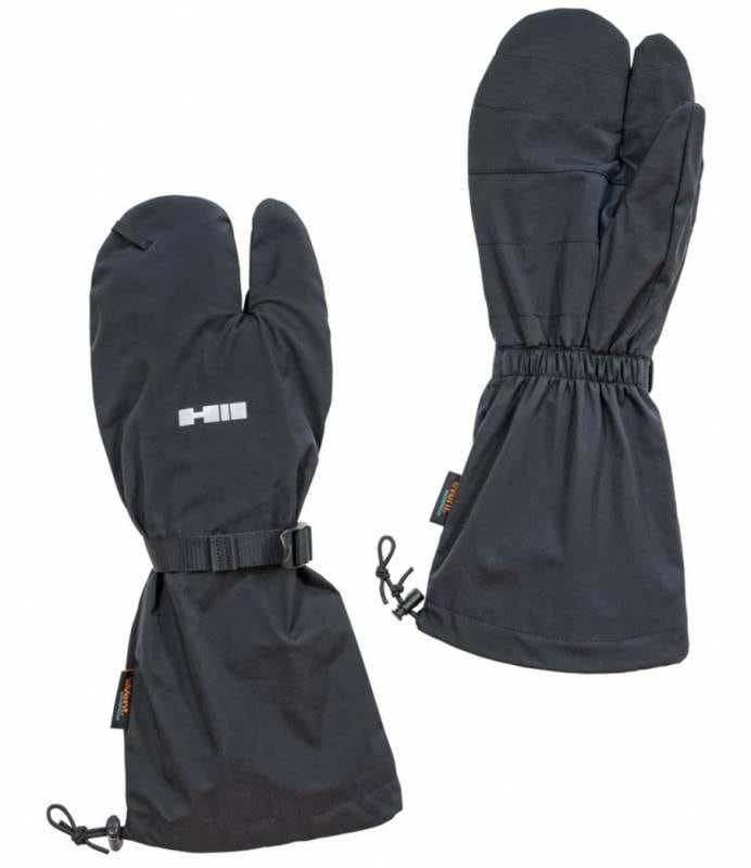 ヘリテイジ　GORE WINDSTOPPER オーバーミトン3本指　ブラック