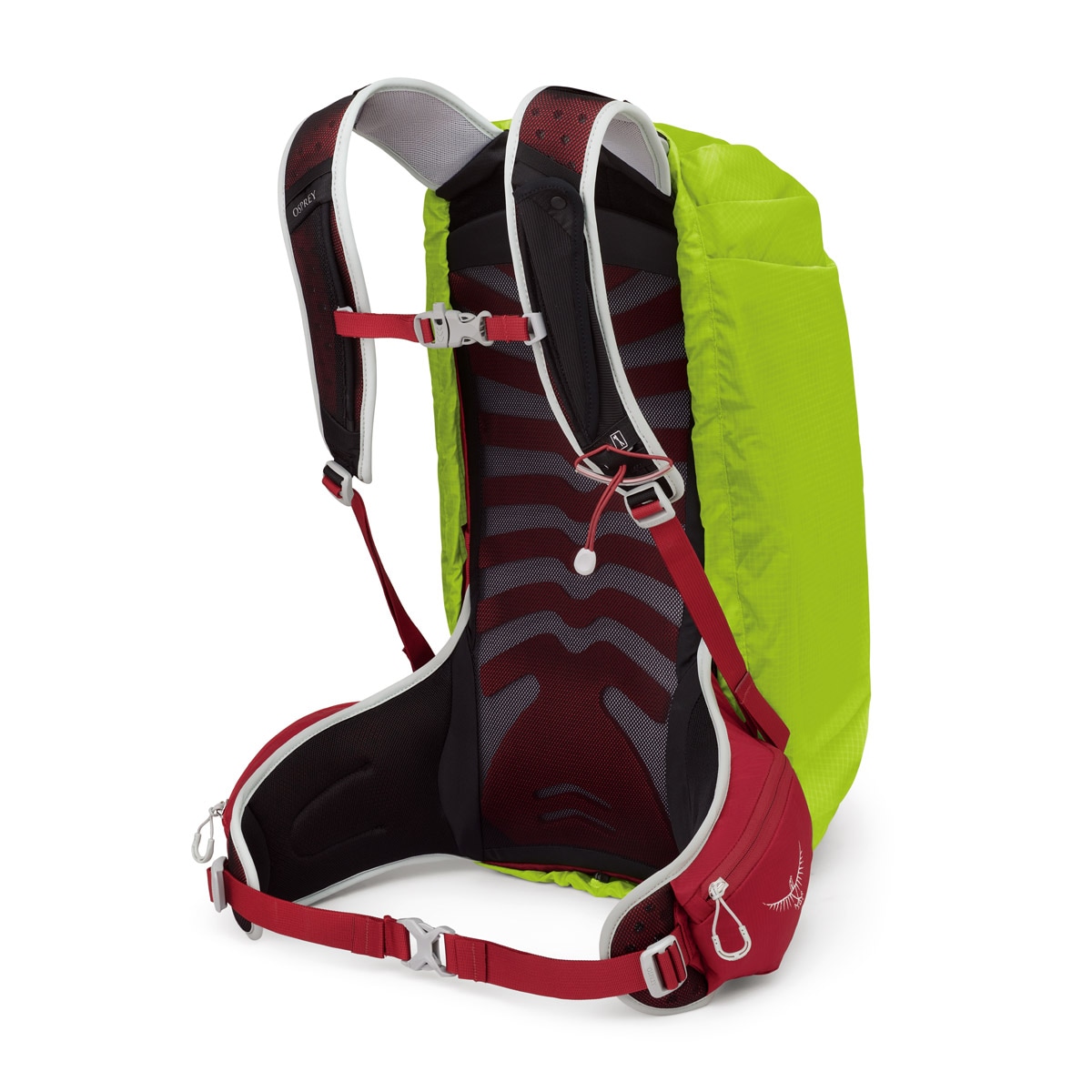 OSPREY オスプレー Hi-Vis レインカバーS リモングリーン S