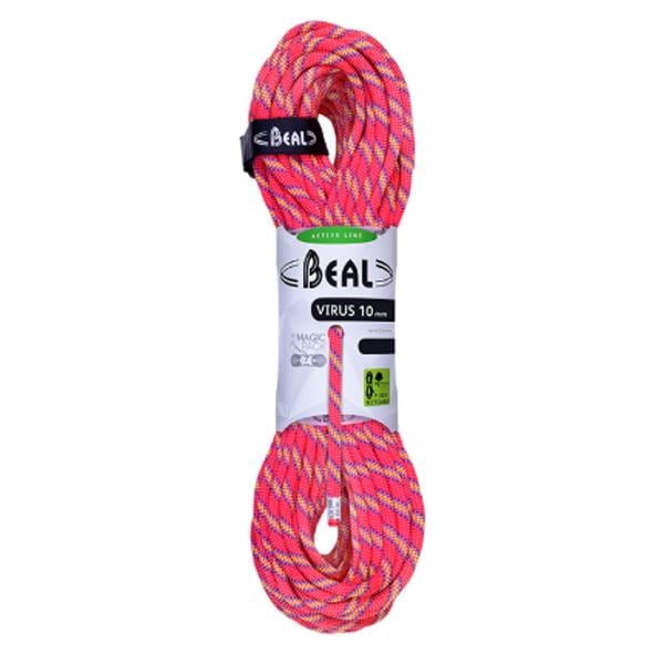 ベアール BEAL バイラス 10mm 60m ピンク グリーン シングルロープ 