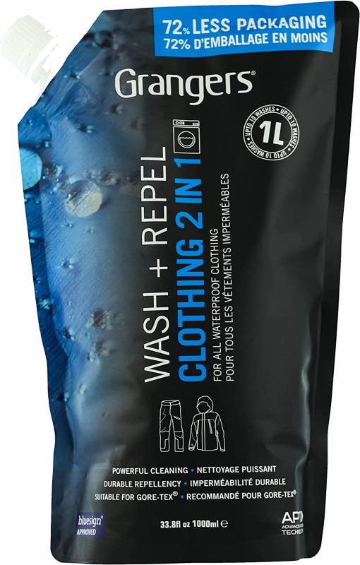 Grangers(グランジャーズ) ウエア撥水洗剤 2イン1 ウォッシュ・リペル 1000ml 1500023　1L お得用 大容量　詰め替え用　詰替