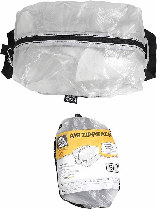 グラナイトギア(GRANITE GEAR) エアジップサックXS 9L ホワイト（９Ｌ）【メール便対応】(2210900171)