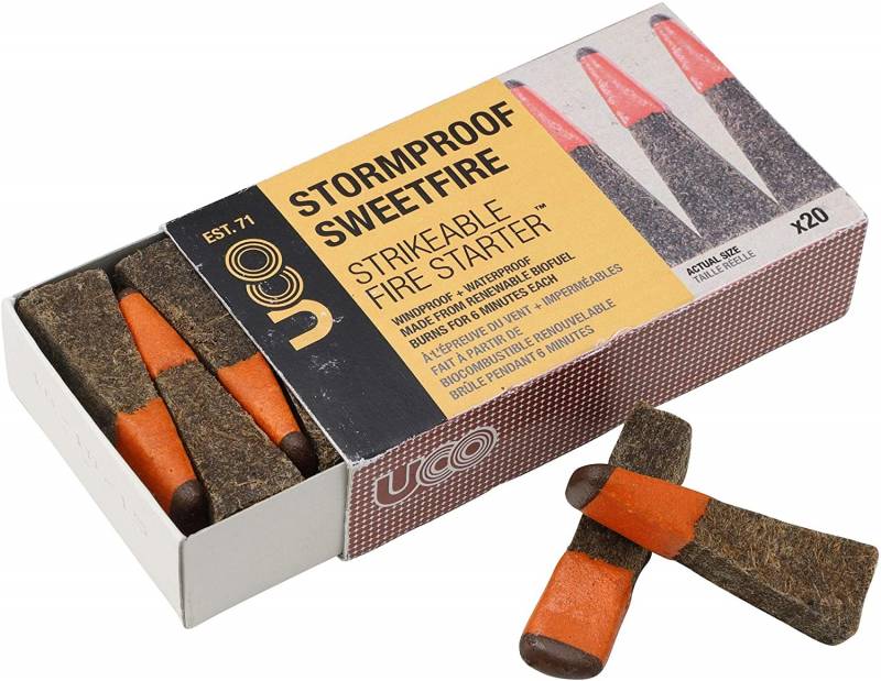 ユーコ(UCO) 焚火 着火剤 登山 キャンプ 【ストームプルーフ スィートファイヤーストライカブル ファイヤースターター】 27176