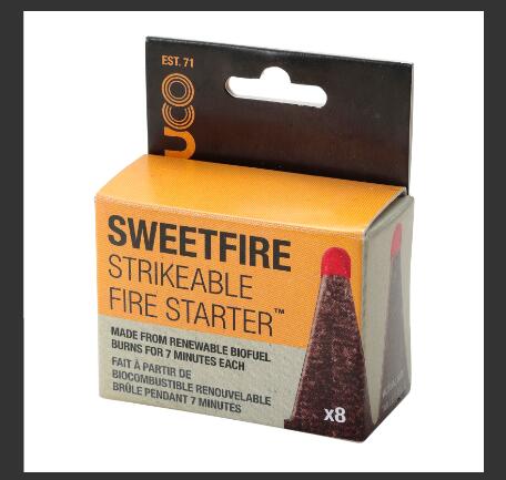 ユーコ(UCO) 焚火 着火剤 登山 キャンプ 【スイートファイヤー ストライカブル（８本入）】 27180