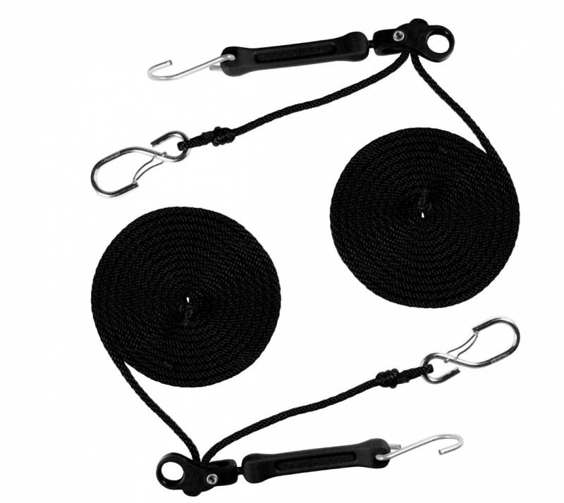 BIHLERFLEX(ビーラーフレックス) パーフェクトバンジー【The Perfect Bungee】パーフェクトタイダウン（２本セット） ブラック ナイロンロープ3.5m ＋ バンジー 61318