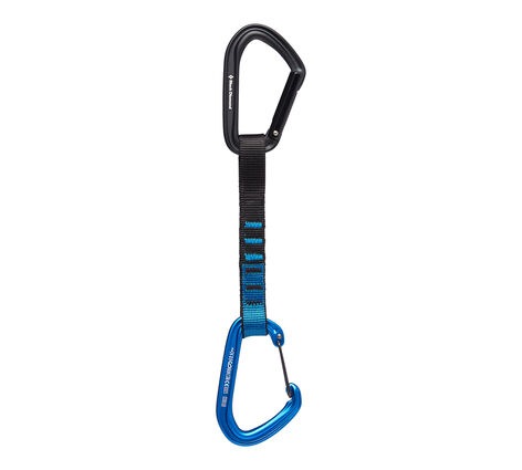 Black Diamond(ブラックダイヤモンド) ホットフォージハイブリットクイックドロー ブルー 16cm BD10312  カラビナ アルミ クイックドロー 登山用品 ボルダリング ロッククライミング からびな スクリュー