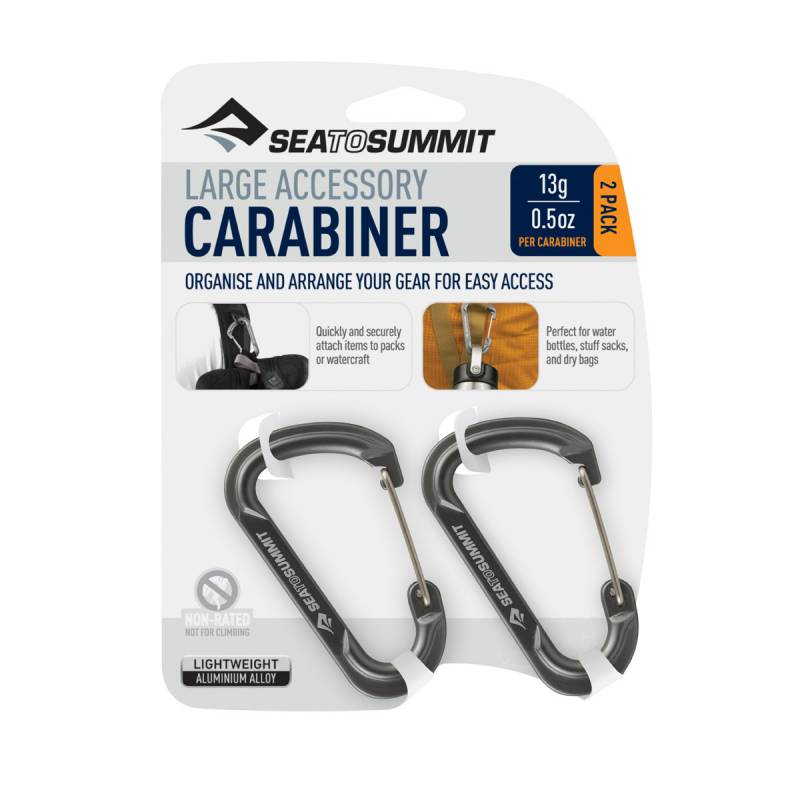 シートゥーサミット(SEA TO SUMMIT)ラージアクセサリーカラビナ (2個入り)軽くて使いやすいワイヤーゲートタイプのアクセサリーカラビナST82352