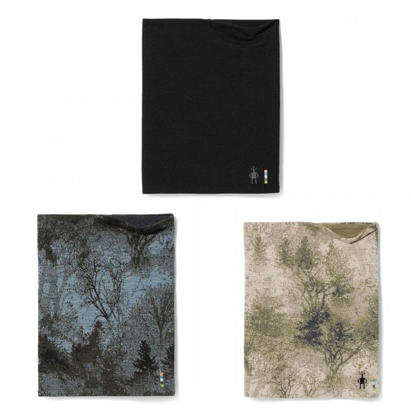 スマートウール サーマルメリノ リバーシブルネックゲイター  smartwool SW66702 【天然メリノウール】メリノネックゲイター ブラック メリノ250