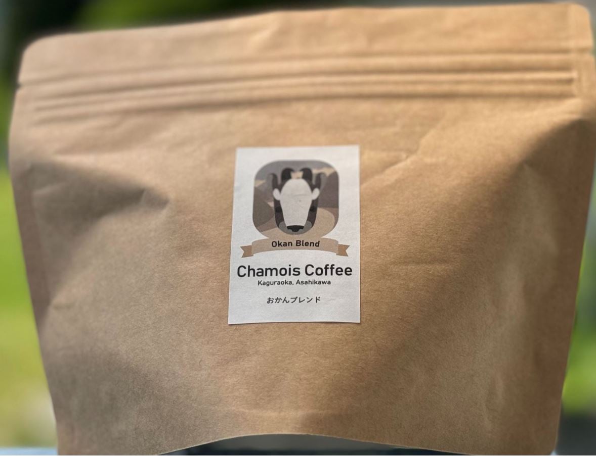 自家焙煎コーヒー シャモアコーヒー おかんブレンド 100g 豆 (コロンビア マンデリン 他)
