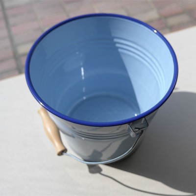 ホーロー製バケツ 直径22cm