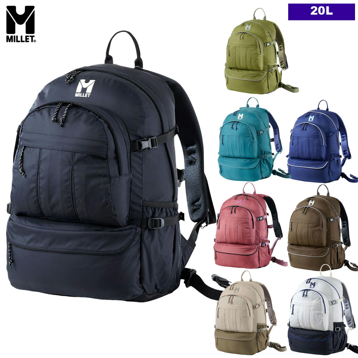 �ߥ졼 / �ޥ륷�� NX 20 �� ���å� �Хå��ѥå� ��� �л� �ȥ�å��� ������ �ϥ����� ���������� MILLET MIS0761