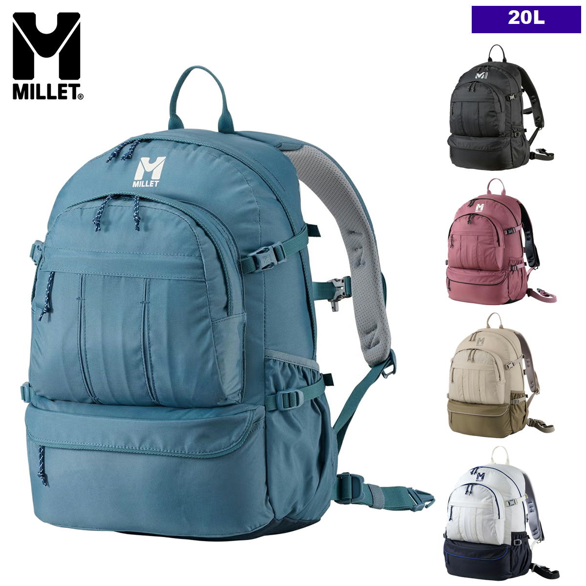 �ߥ졼 / �ޥ륷�� NX 20 �� ���å� �Хå��ѥå� ��� �л� �ȥ�å��� ������ �ϥ����� ���������� MILLET MIS0761