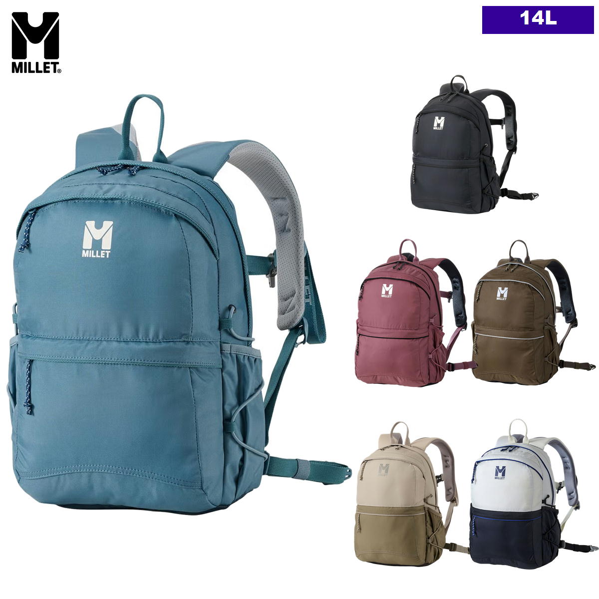 �ߥ졼 / �ץ�� NX 14 �� ���å� �Хå��ѥå� ��� �л� �ȥ�å��� ������ �ϥ����� ���������� MILLET MIS0762
