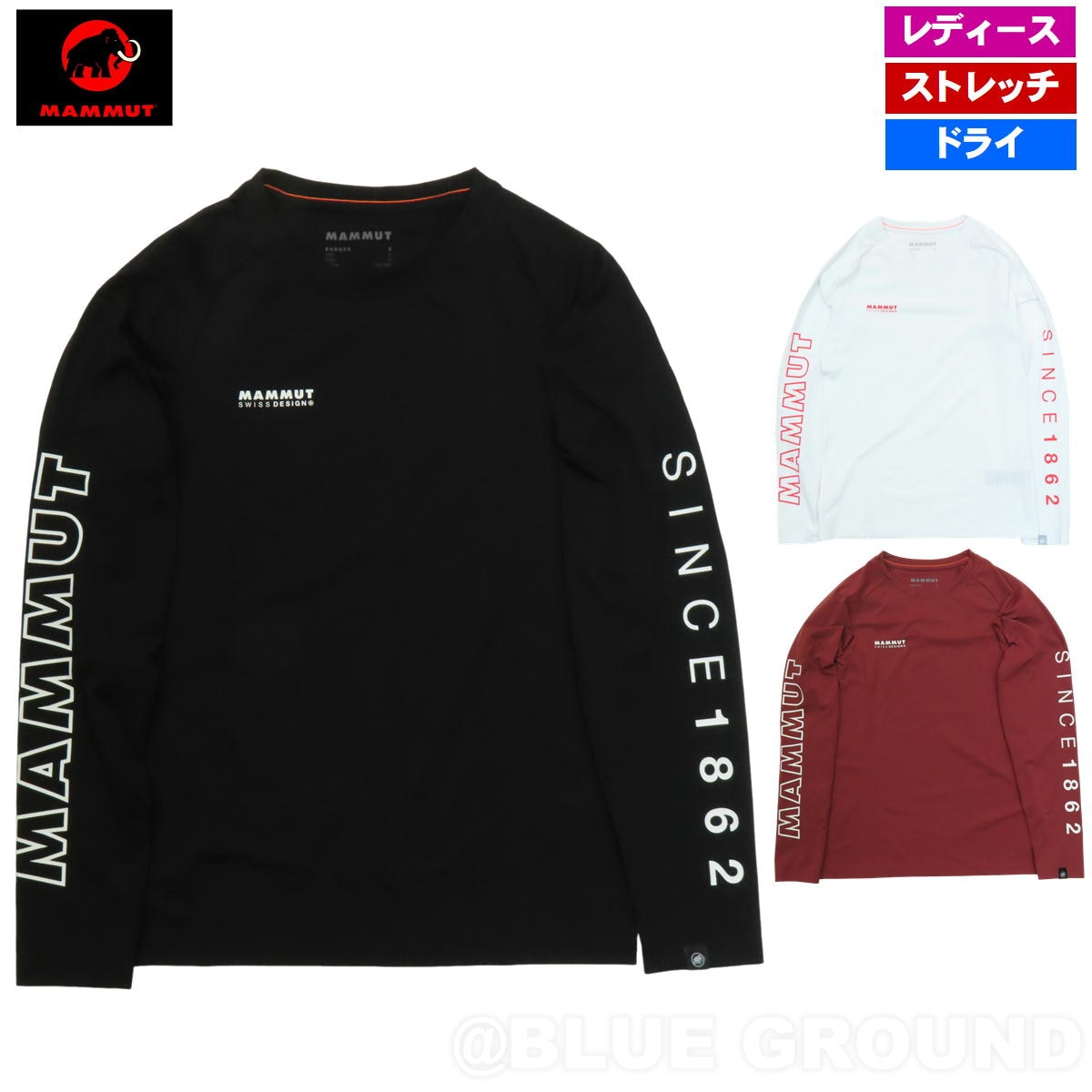 マムート / QD ロゴ プリント LSTシャツ AF レディース： ・ 長袖 