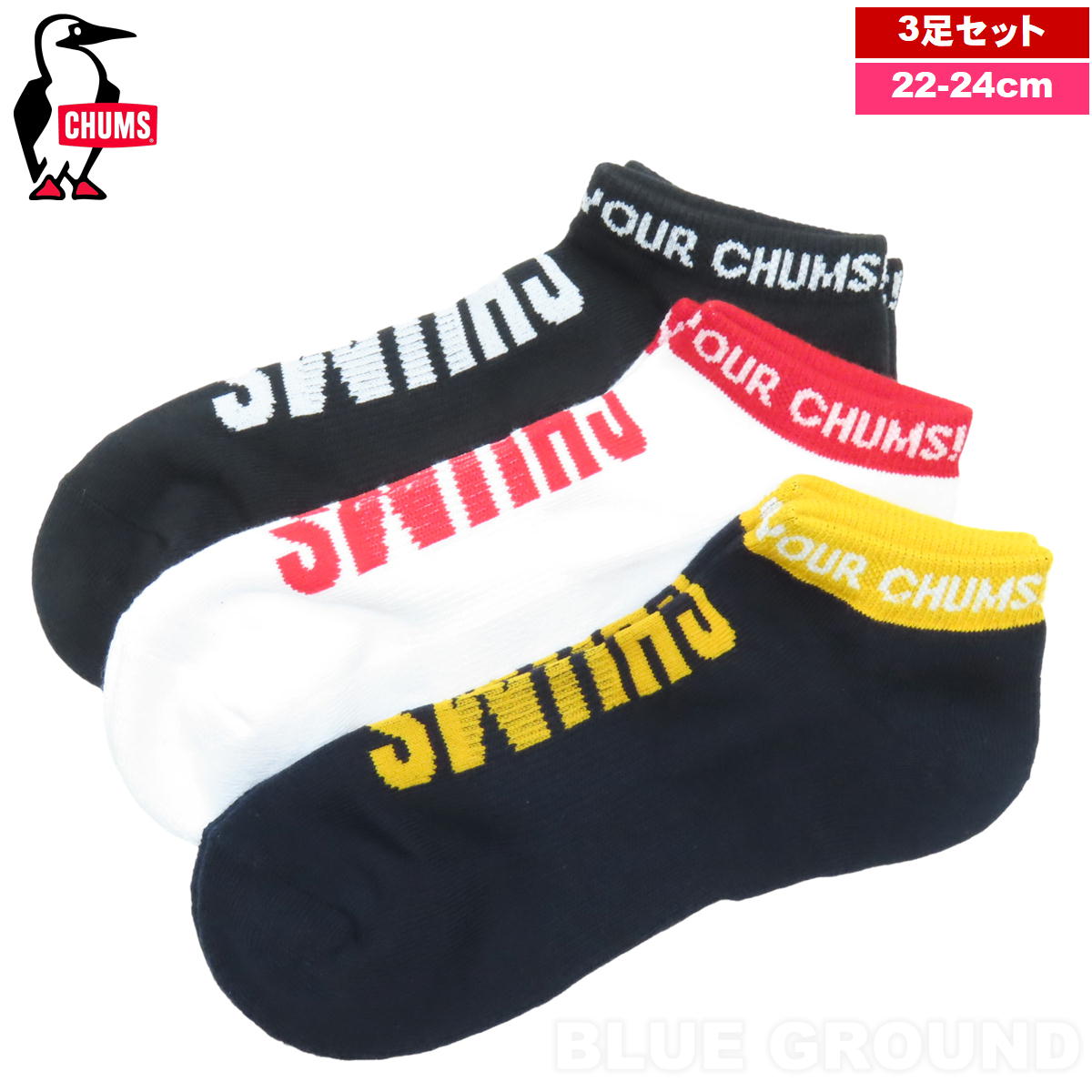 ����ॹ / 3P HWYC ���󥯥륽�å��� �� 3­���å� ���� ���ˡ����� ���ݡ��� ���������� CHUMS CH06-1118