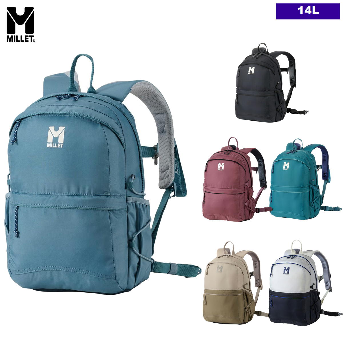 �ߥ졼 / �ץ�� NX 14 �� ���å� �Хå��ѥå� ��� �л� �ȥ�å��� ������ �ϥ����� ���������� MILLET MIS0762