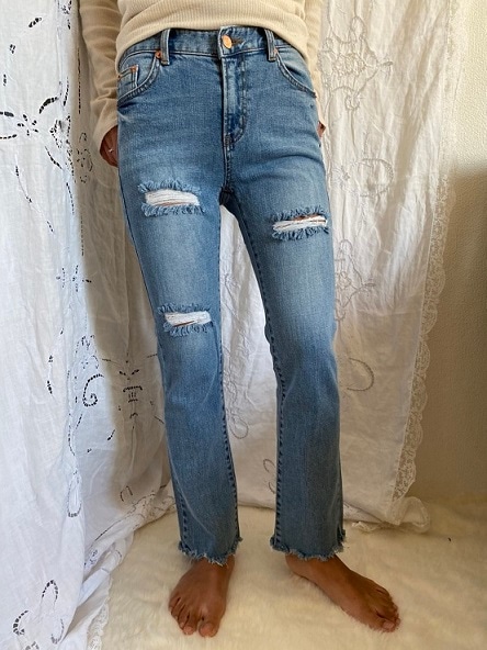 Damage Stretch Denim