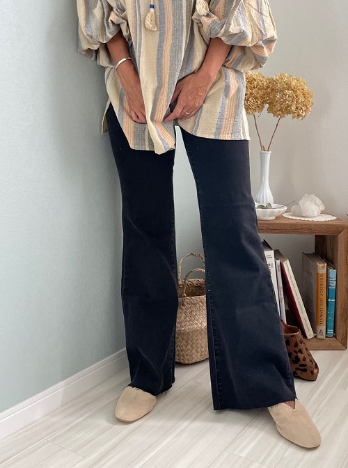 ＜ROLLA'S＞Crop Flare