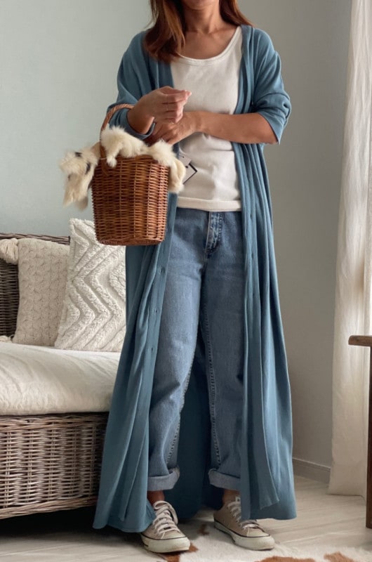 ＜GBLUE＞rayon linen botton onepiece