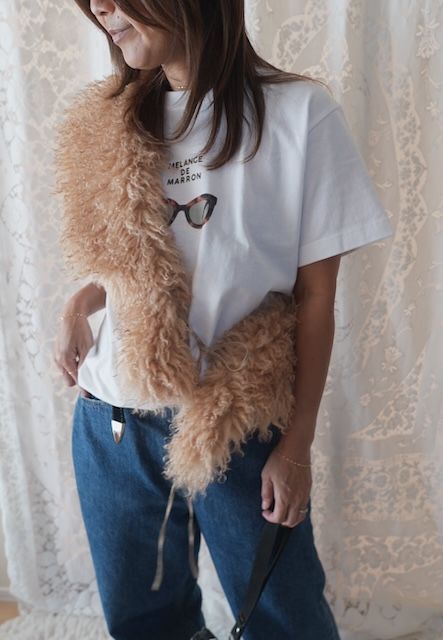 ＜select＞fakefur cape