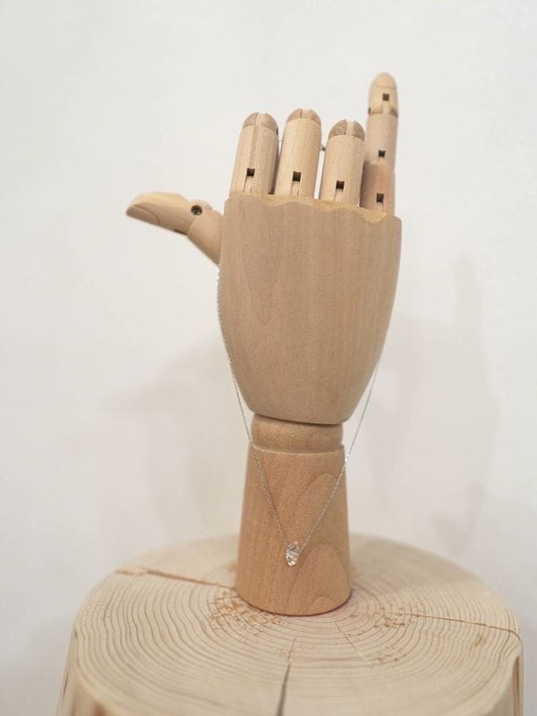 ＜treasured friends＞Platina Herkimer Necklace