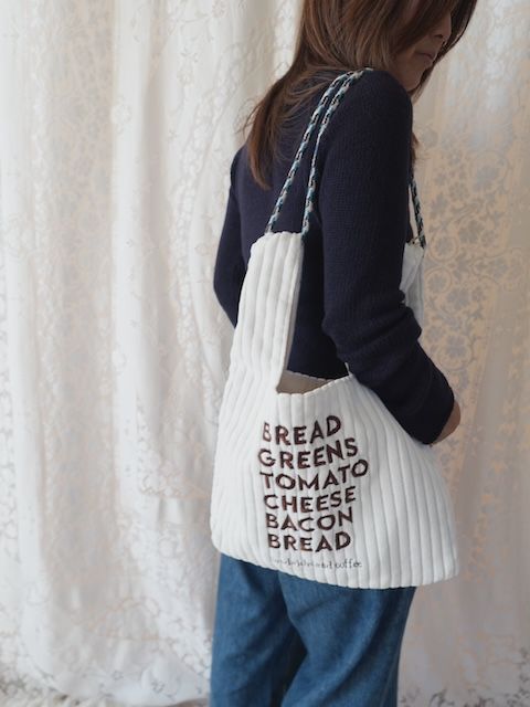 ＜beej＞sandwich corduroy bag