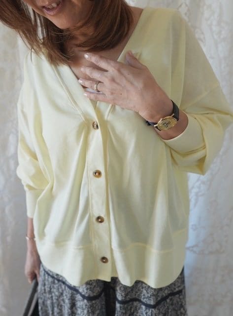 ＜GBLUE＞soft sheer cardigan
