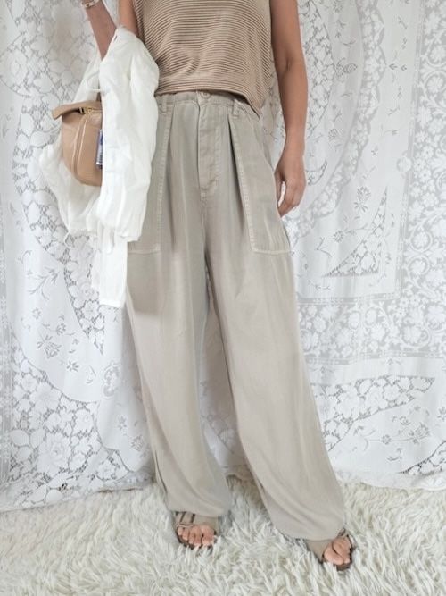 ＜FM closing＞tencel baker pants