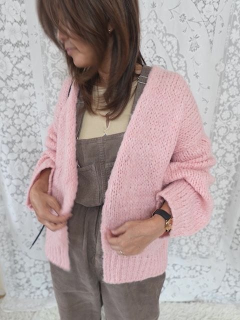 ＜select＞mohair mix knit cardigan