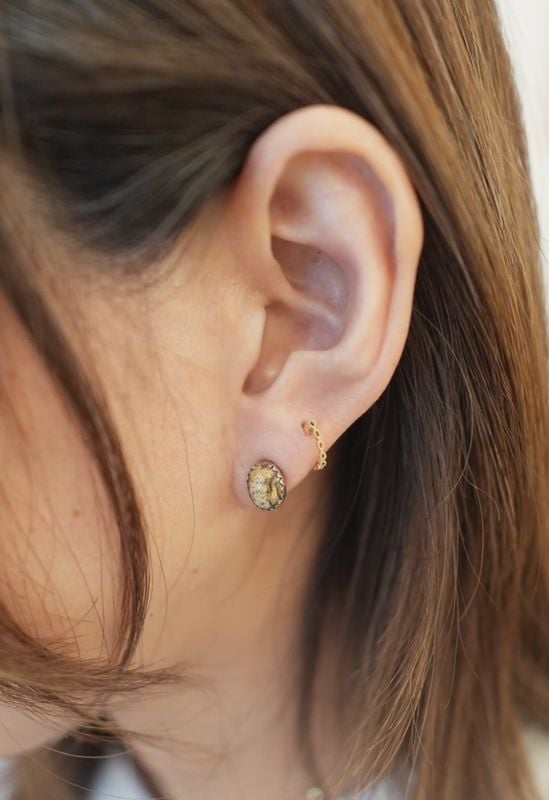 ＜Indian Jewelry＞jasper pierce