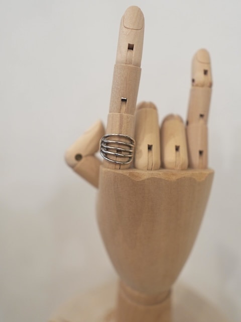 ＜Indian Jewelry＞simple design silver ring