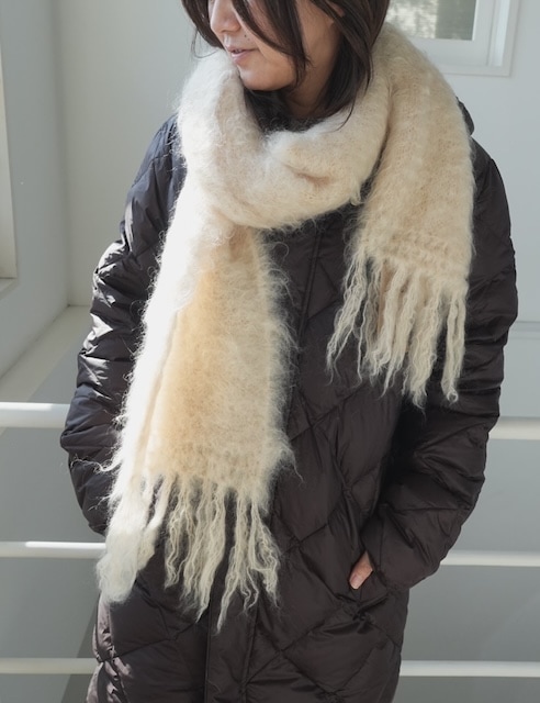 ＜select＞mohair wool muffler