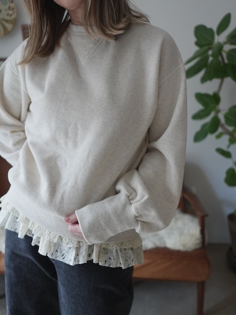 ＜select＞hem lace tops