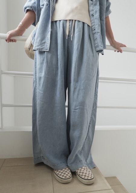 ＜select＞tencel comfort pants