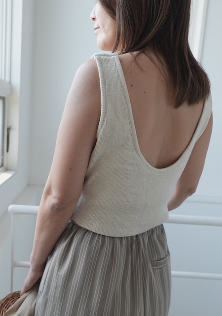 ＜select＞cup in cropped tank