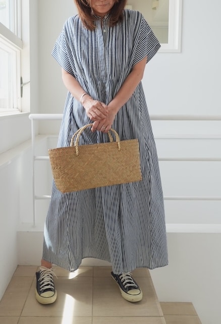 ＜select＞pin tuck dress