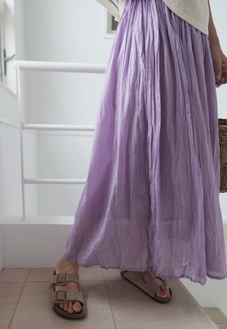 ＜select＞color india cotton skirt