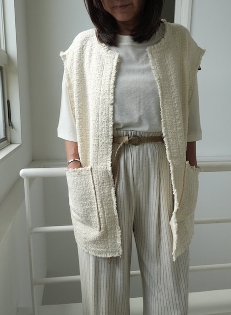 ＜select＞tweed jacke vest