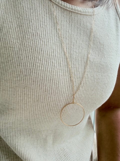 ＜select＞long hyphotic necklace