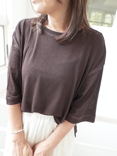 ＜select＞sheer wide tops