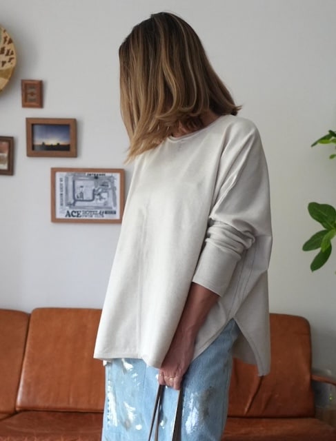 ＜select＞yawamochi dolman sleeve knit