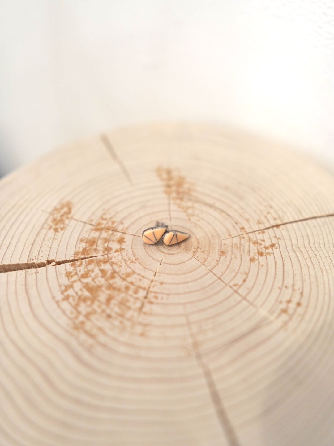 ＜Indian Jewelry＞melon shell Inlay pierce