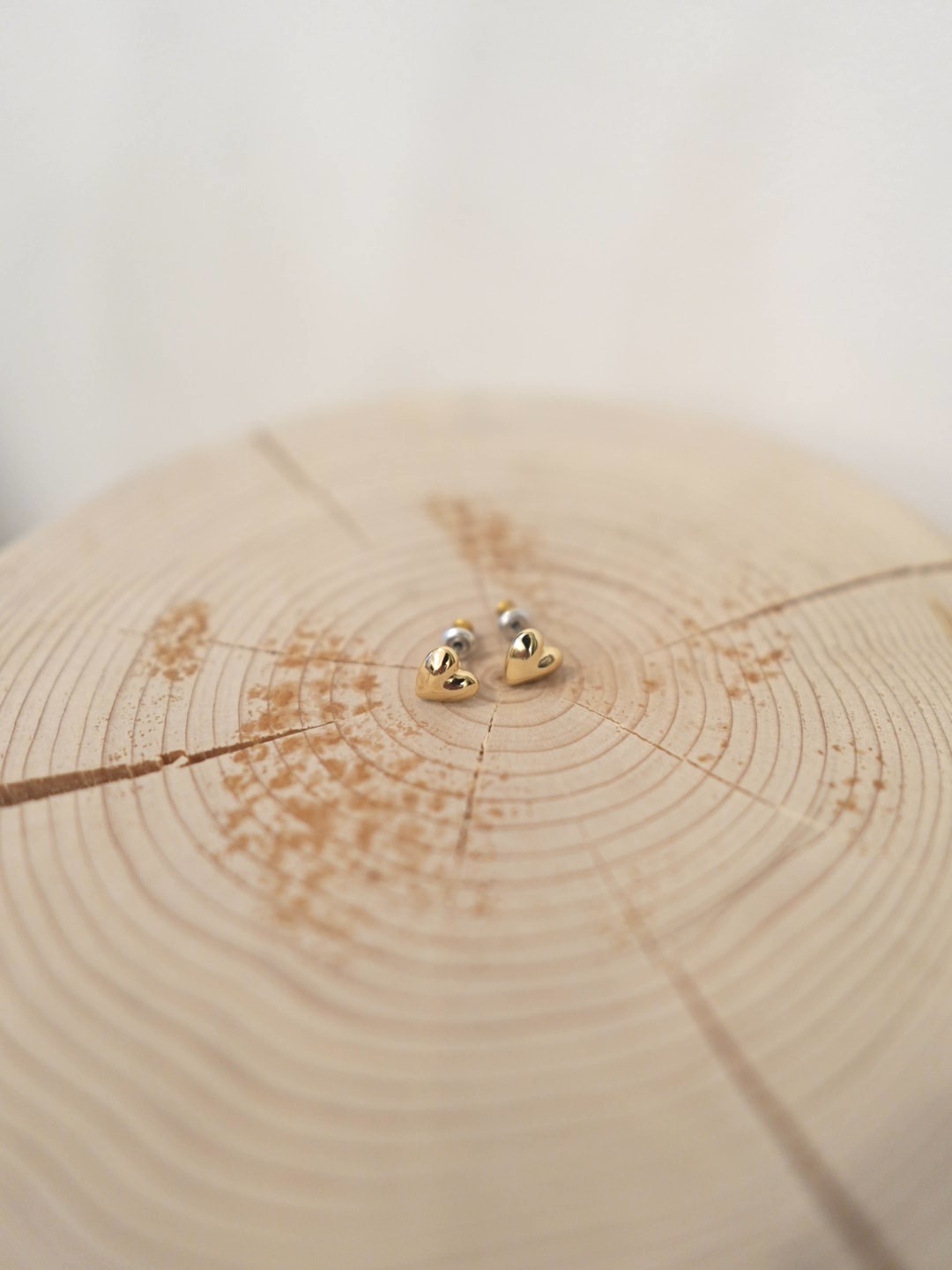 ＜PILGRIM＞gold plate coating mini heart pierce