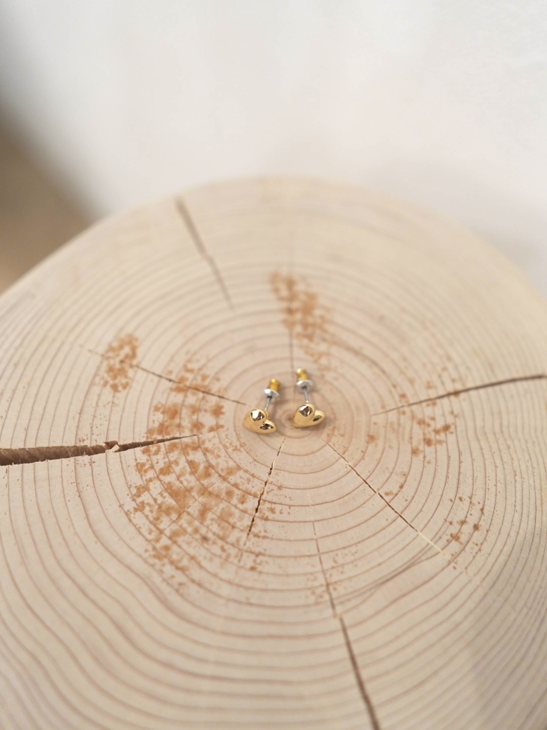 ＜PILGRIM＞gold plate coating mini heart pierce