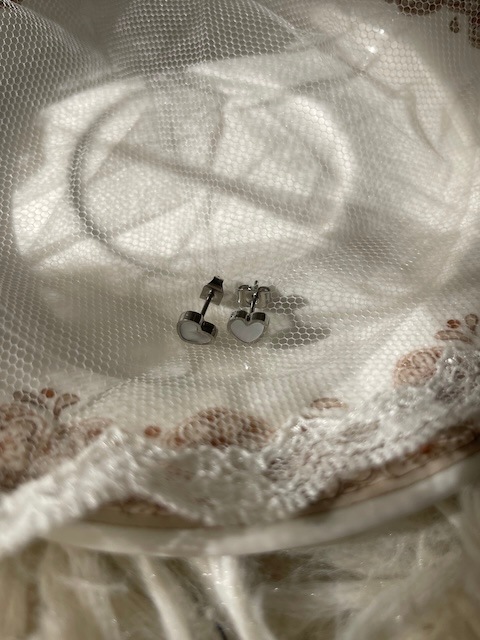 ＜select＞heart shell silver925 coating pierce