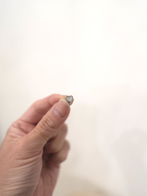 ＜select＞heart shell silver925 coating pierce