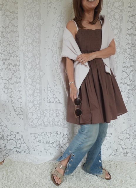 ＜select＞india tuck gather camisole tops