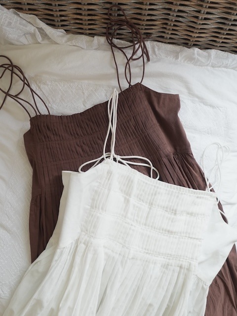 ＜select＞india tuck gather camisole tops