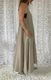 ＜select＞back zip  cotton linen dress